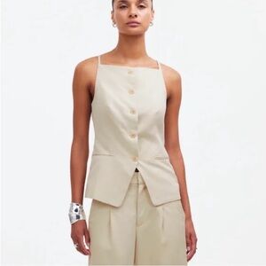 Madewell Cream Button-Down Blouse